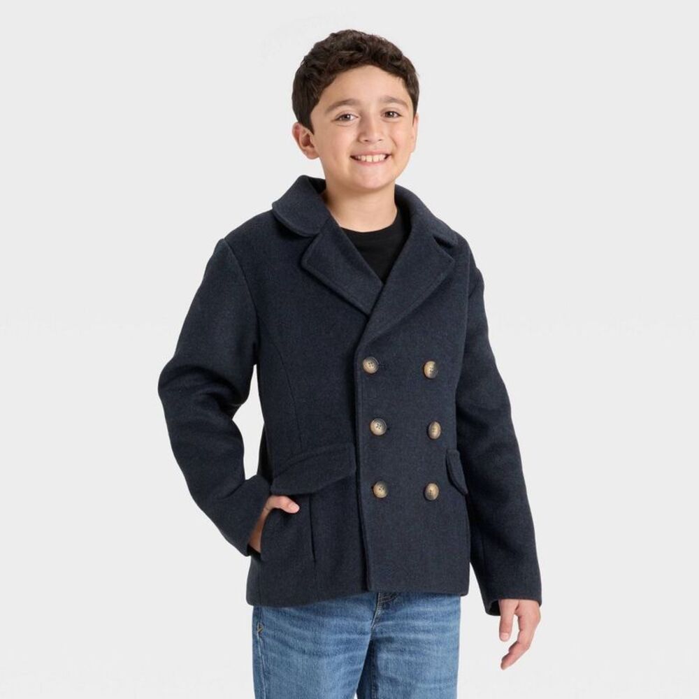 Boys' Pea Coats - Cat & Jack Navy Blue XS